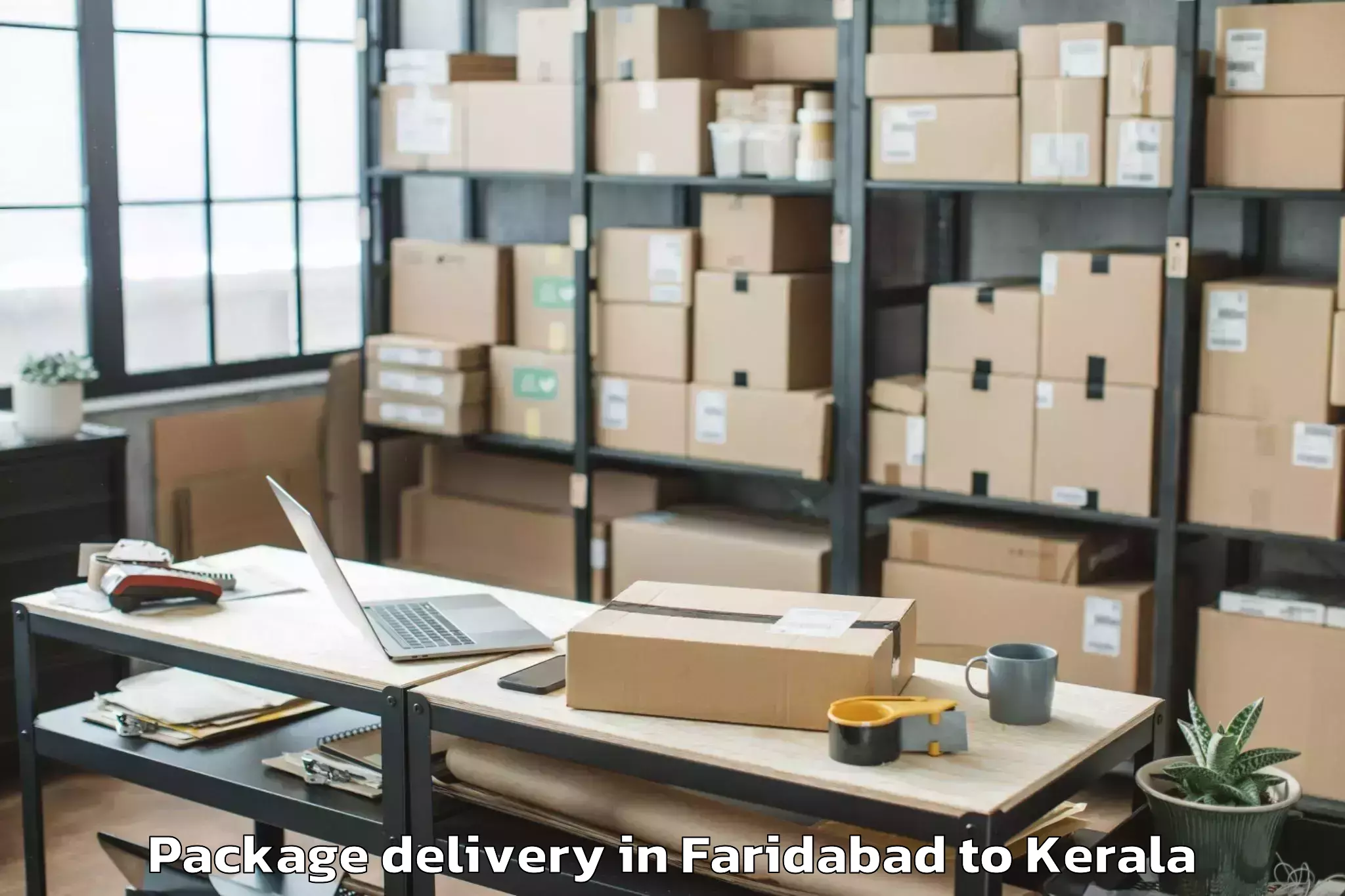 Get Faridabad to Kerala University Of Health Sc Package Delivery